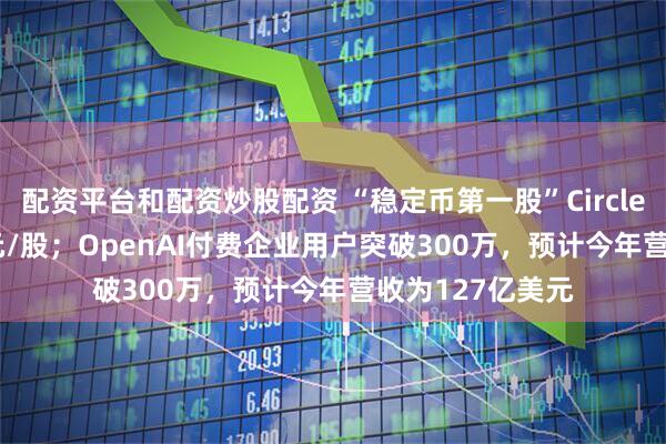 配资平台和配资炒股配资 “稳定币第一股”Circle IPO定价31美元/股；OpenAI付费企业用户突破300万，预计今年营收为127亿美元